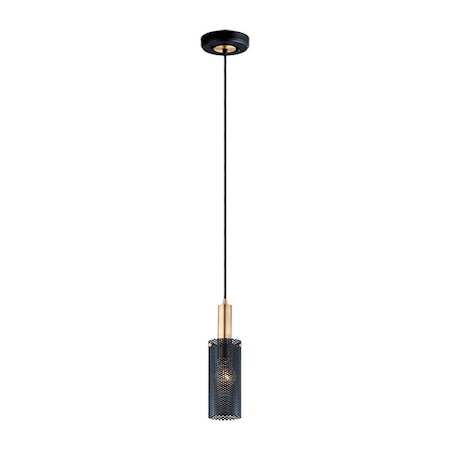 Maxim Perf 1-Light Mini Pendant 10081BKSBR